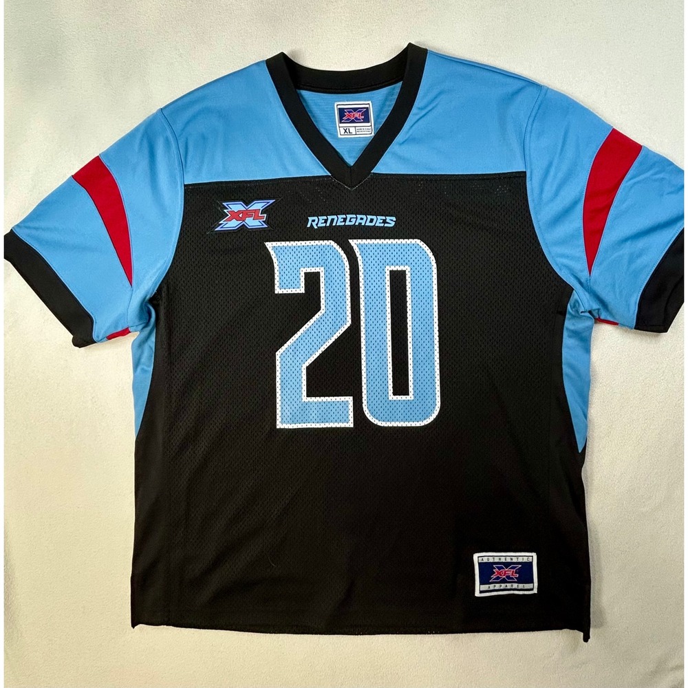 Official 2020 XFL DALLAS RENEGADES Football Jersey Size XL #20 Official Merch'